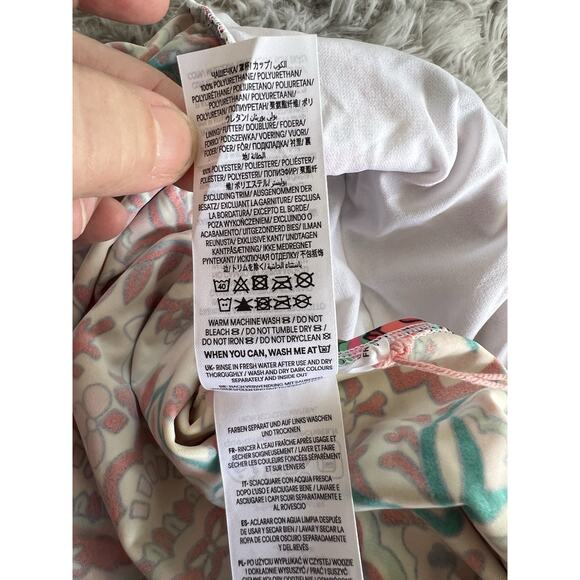 Boden Pink and White Bikini with Ruffled Details - Picture 6 of 7